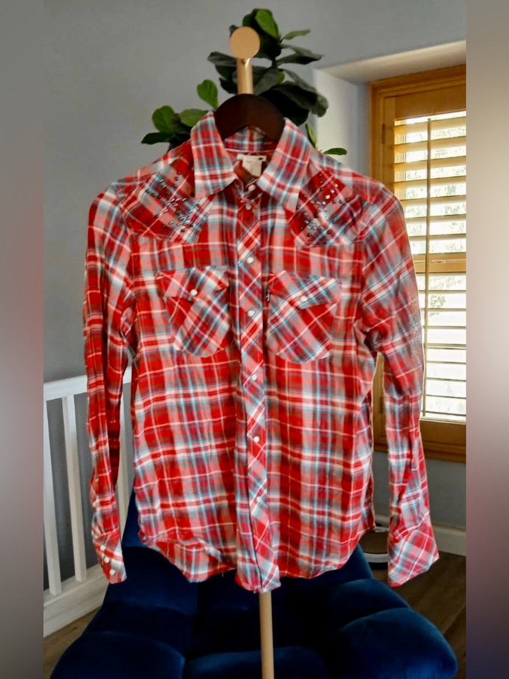Levis - Western Long Sleeve Shirt Women’s Size S